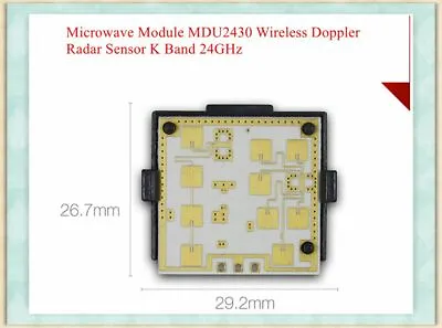 Microwave Module MDU2430 Wireless Replace Doppler Radar Sensor K Band 24GHz/ • $95.50