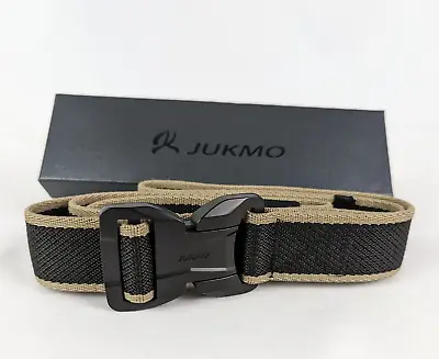 JUKMO Tactical Military Style Belt Rigger 1.5 Inch Nylon Magnet Buckle Black • $24.99