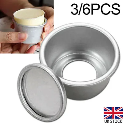 £5.78 • Buy 1/3/6x 2 Inch Round Mini Cake Pan Removable Bottom Pudding Mould DIY Baking Mold