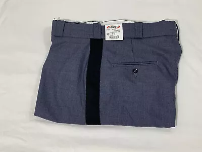 $8 • Buy Elbeco Uniform Pants E1494R 75% Polyester 25% Wool Regular Rise 1  Black Stripe