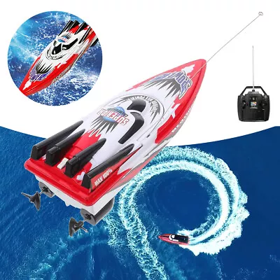 RC Boat Remote Control Motor High Speed Boat Kids Outdoor Racing Ship Toy Gift • $28.95