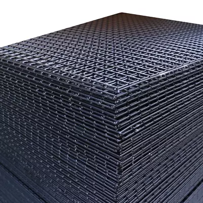 Black PVC Coated Wire Mesh Panels | 6ft X 3ft | 2  X 2  (50mm) Holes • £56.28