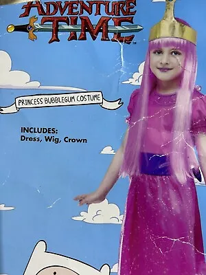 $48 • Buy New Adventure Time Princess Bubblegum Costume Pink Size Large 12-14