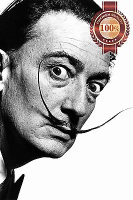 Salvador Dali Funny Mustache Home Decor Original Photo Print Premium Poster • $39.11
