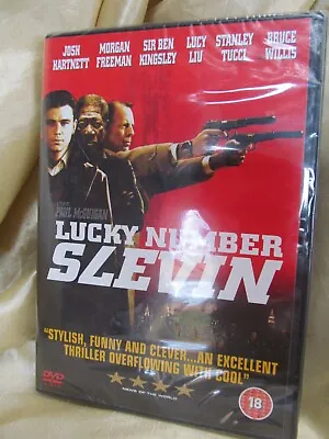 Lucky Number Slevin DVD Sealed Morgan Freeman Bruce Willis Stanley Tucci Film • £3.95