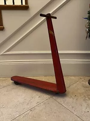 Vintage 1930’s O’ Conner Industries Torpedo Scoot Red Steel Riding Scooter  • $120