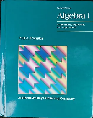 $249.99 • Buy Algebra 1 - By Foerster