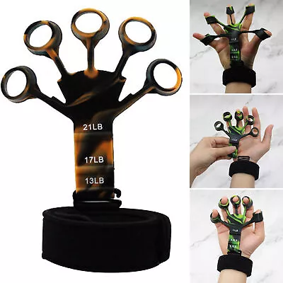 $11.11 • Buy Therapy Finger Exerciser Strength Gripper Forearm Trainer Hand Grip Strengthener