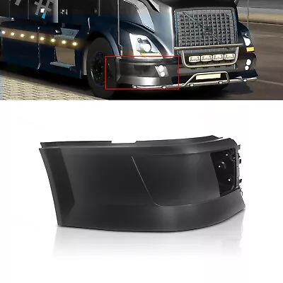 Black Right Passenger Side Front Bumper Extension For 2004-2015 Volvo VNL Truck • $116.88