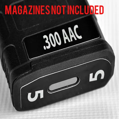 .300 AAC MAGAZINE STICKERS Fits MAGPUL PMAG 30 GEN M3  WHITE NUMBERED 1-6 • $11.50