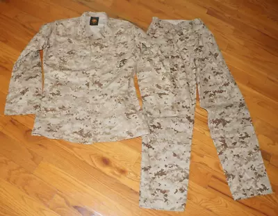 US Marine USMC Desert MARPAT Camo Blouse Jacket Coat Shirt & Pants • $49.99