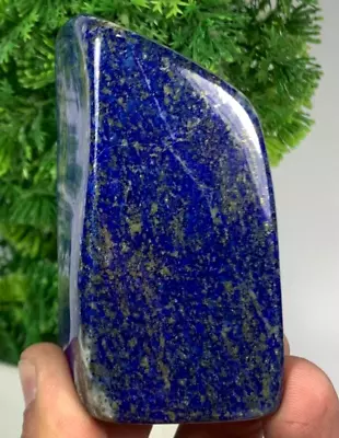 287Gram Lapis Lazuli Rough Freeform A+++ Polished Slab Crystal From Afghanistan • $34.99