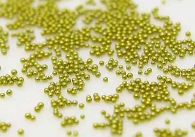 100000pcs 12g Glass Gold Micro Beads Small No Hole 0.6-0.8mm Nail Art Caviar • $0.99