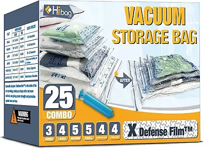 $45 • Buy 20 Pack Vaccum Storage Bags, Space Saver Bags,vaccum Sealer Bags For Clothes