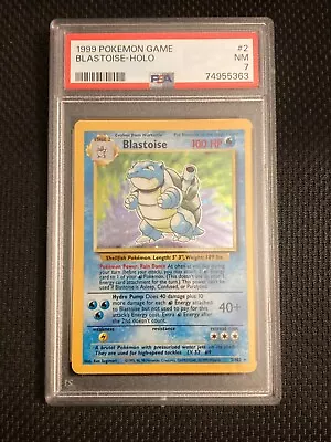 $120 • Buy Pokemon Base Set Blastoise 2/102 PSA 7 Near Mint NM Fresh Cert