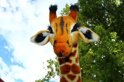 Gigantic Stuffed Giraffe Animal Plush Kids Toy 52  Tall Lifelike LG Soft Jumbo • $146.64