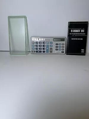 Vintage Checkmaster Solar Checkbook  Calculator With Cover & Instruction Book • $16