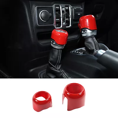 For 2018+ Jeep Wrangler JL JT Center Gear Shift 4WD Trim Cover Red Accessories  • $15.94