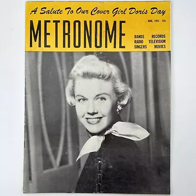 Metronome Magazine Bands Records Radios Music June 1951 Doris Day Cover Girl • $19.99