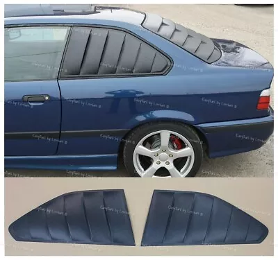 BMW E36 Coupe Side Window Louvers Gills Sun Shade Cover Deflectors Abs Plastic • $190