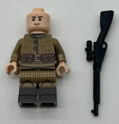 Lego Minifigure WW2 Russian Moisin Solider - The Minifig Co - TMC - Red Army • $39.95