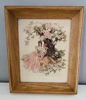 Vintage Corre The Proposal Romantic Victorian 1930's Morris & Bendien Print • $24