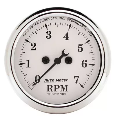 AutoMeter 1694 - Old Tyme White 2-1/16  Tachometer - 7000 Rpm • $178.50