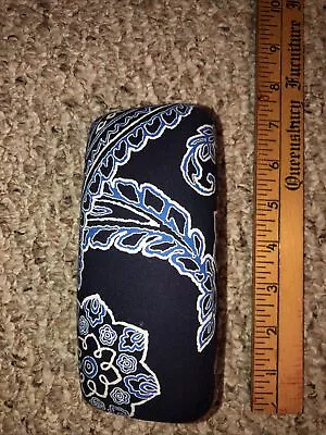 Vera Bradley Modern Paisley Night Blue -hard Eyeglass Case • $15.99