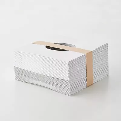 Set Of 50 7-inch (EP) Record Jackets Cardboard Sleeves With Holes (White) • $13.99