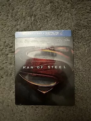 Man Of Steel Blu-Ray +Dvd+Code Steelbook | Walmart Exclusive *BRAND NEW* • $44.73