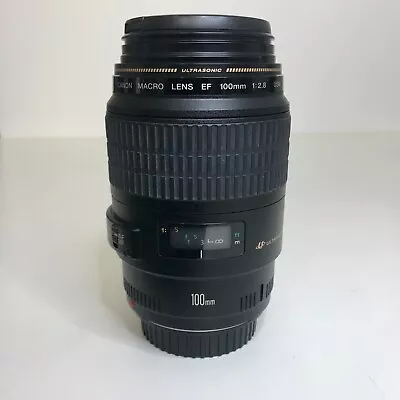 Canon Macro EF 100mm F2.8 USM - Very Good Condition Includes Caps + Lens Pouch • $499