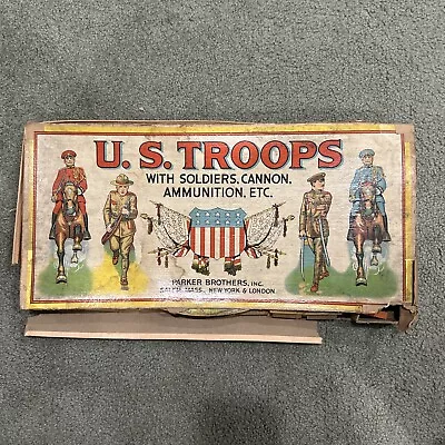 Vintage Parker Brothers Inc - U.S. Troops With Soldiers Cannon Ammunition Etc • $79.99