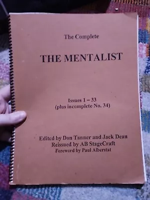 Mentalism Magic Trick The Complete Mentalist Jack Dean • £39