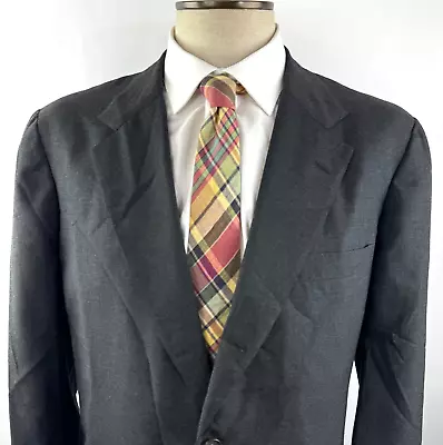 Southwick Mens 44R  Dark Gray 3-Roll-2 Light Weight Blazer Dinner Jacket • $42.95