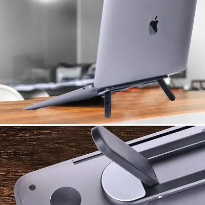 Adjustable Laptop Stand Folding Portable Desktop Holder Office Support Mini   • £2.93