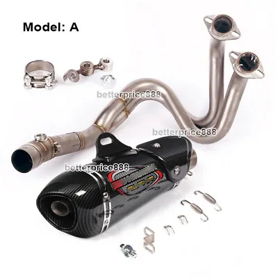 Exhaust System Link Muffler Header Pipe For Kawasaki Ninja 650 Z650 Versys 650 • $280.80