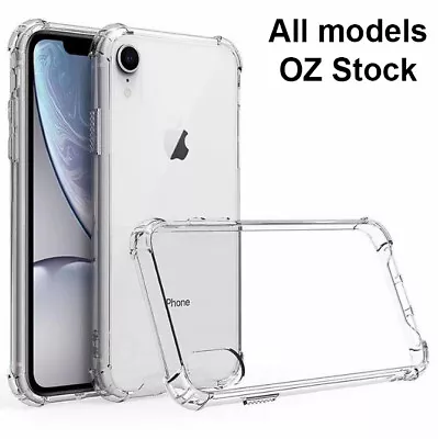 Clear Shockproof Bumper Back Case Cover For IPhone 15 14 13 12 11 Pro Plus Max 6 • $3.99