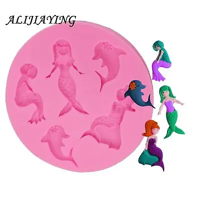 3d Mermaid Silicone Mold Clay Resin Diy Fondant Chocolate Candy Cake Decor Sale • $6.99