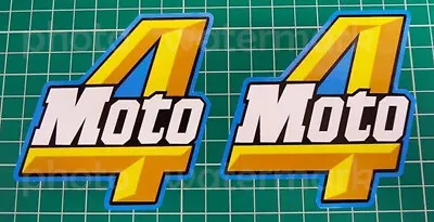 85' 86' 87' YFM80 2pc Yamaha MOTO-4 Blue Decal 4 Wheeler Sticker 1987 1985 4moto • $14.99