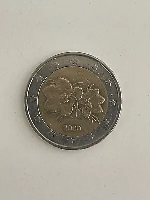 Finland 2 Euro 2000 Flowers Print • $450.99