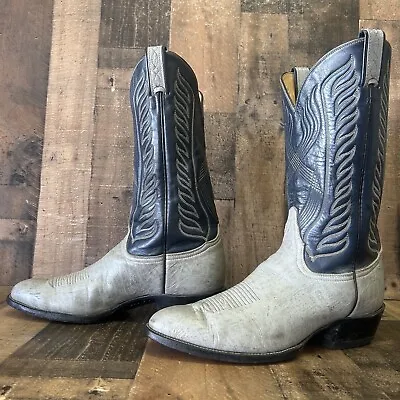 Tony Lama Vintage Gold Label Cowboy Boots Mens 11.5 D • $129.95