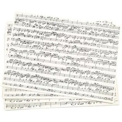 £3.49 • Buy 10 X 21cm Music Notes Musician Design Paper Craft Card Making Scrapbooking 100g