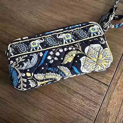 Vera Bradley Blue Elephant Zip Around Wallet Clutch  • $20