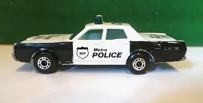 Matchbox Superfast No 10 Plymouth Gran Fury Police Car Unpaited Mercury Base • $12.62