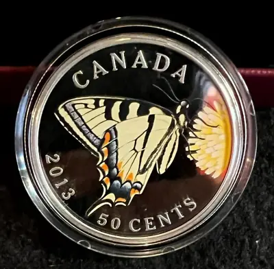 $30.60 • Buy 2013 Canadian 50 Cents Silver Plated Coin - Butterflies Of Canada (1684)