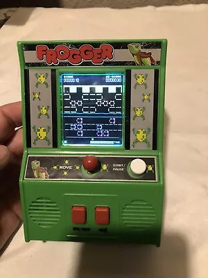 FROGGER RETRO HANDHELD MINI ARCADE GAME KONAMI Basic Fun Tested • $11.69