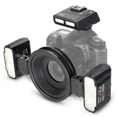 Meike MK-MT24 Macro Twin Lite Flash With Trigger For Canon DSLR Camera 70D 60D • $279.99