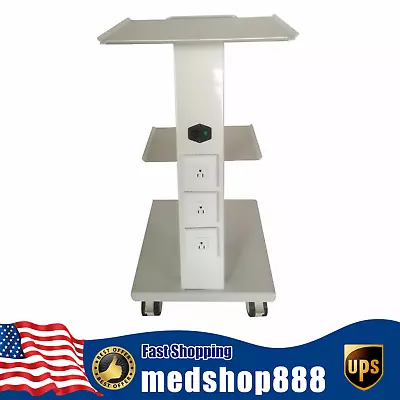 Dental Mobile Trolley Medical Tool Cart  Three Layers W/ Foot Brake Trolley Cart • $156.75