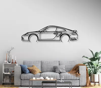 Porsche 911 Turbo S Model 997 Metal Wall Art Metal Wall Decor Wall Sign Car • $88.90