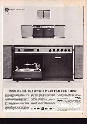 Print Ad 1963 General Electric Stereo Console Speakers Turntable Vintage READ • $10.50